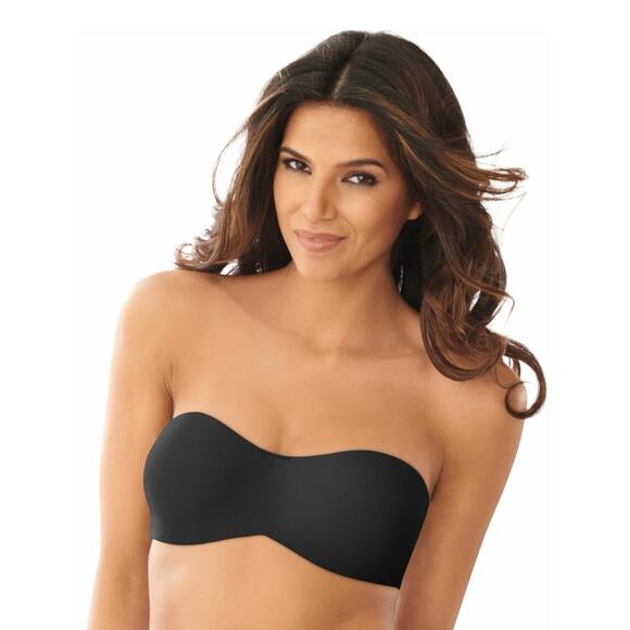 Lilyette Convertible Strapless Minimizer Bra Womens 38DD 38E Black Anti Slip NWT - Picture 1 of 8